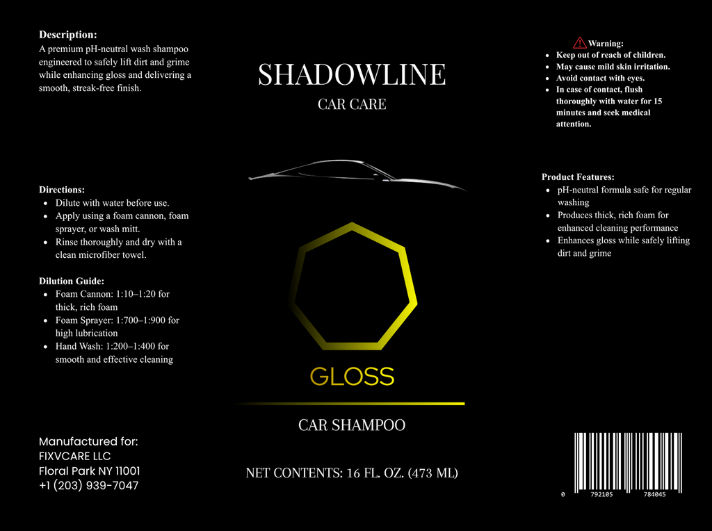 Gloss Car Shampoo