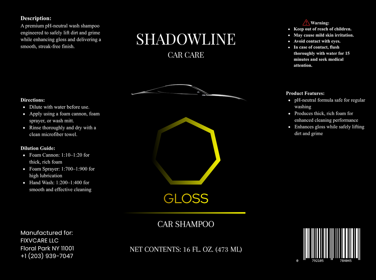 Gloss Car Shampoo